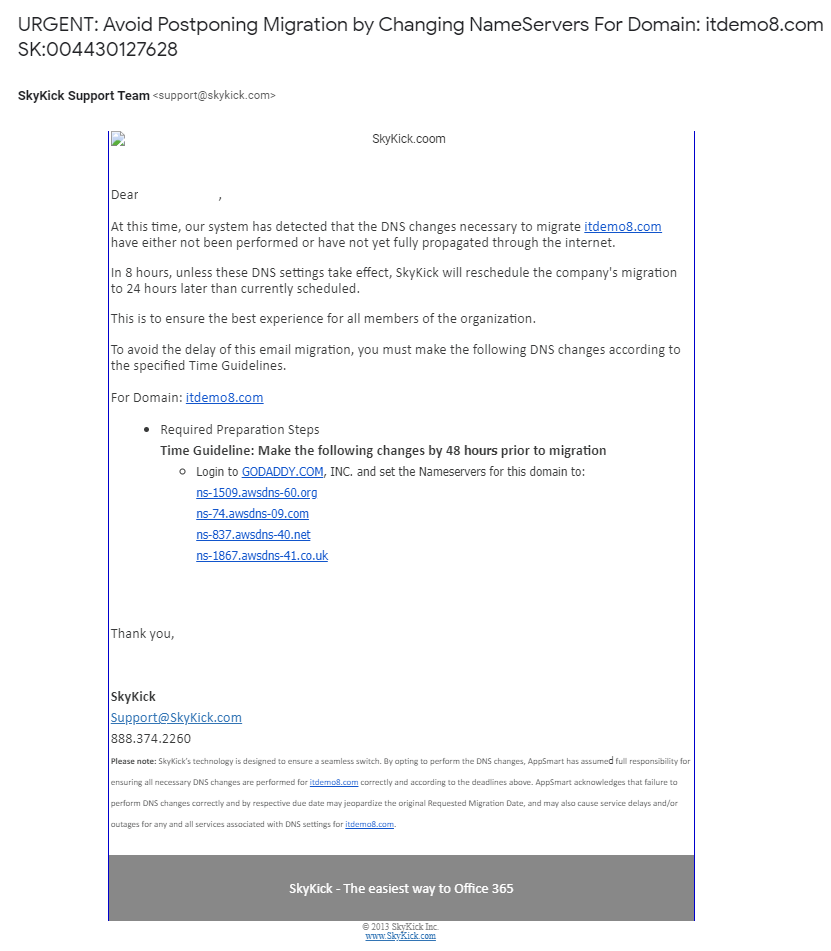 Skykick-AppSmart-Email-UrgentDNSNameservers.png